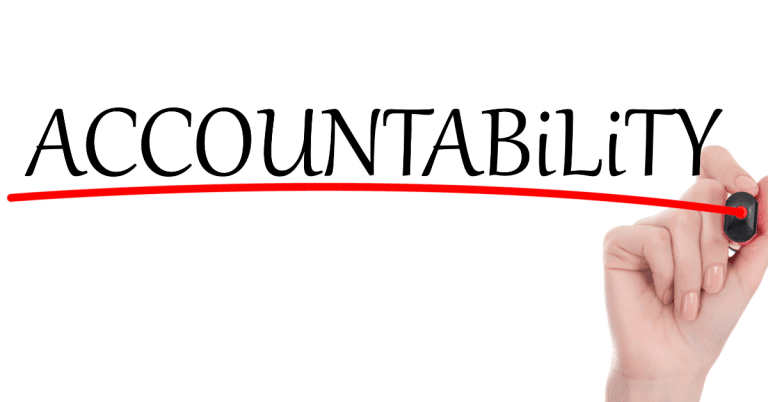 What role does accountability play in dispelling conspiracy theories