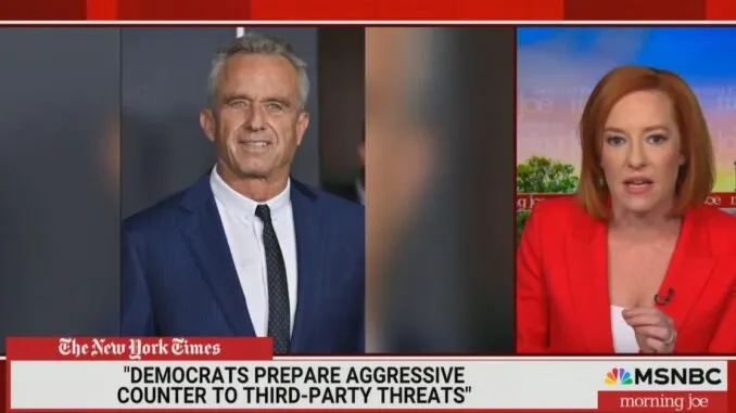 Jen Psaki Highlights RFK Jr. as a Significant Challenge to Biden’s 2024 Bid