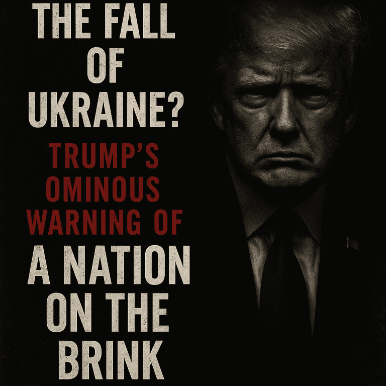 The Fall of Ukraine? Trump’s Ominous Warning of a Nation on the Brink