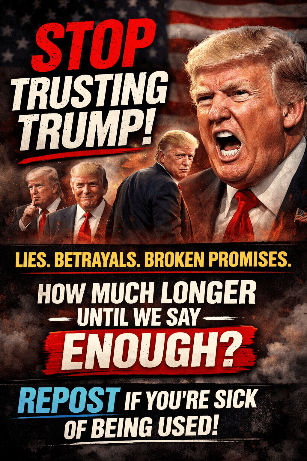 Donald Trump lies and betrayals