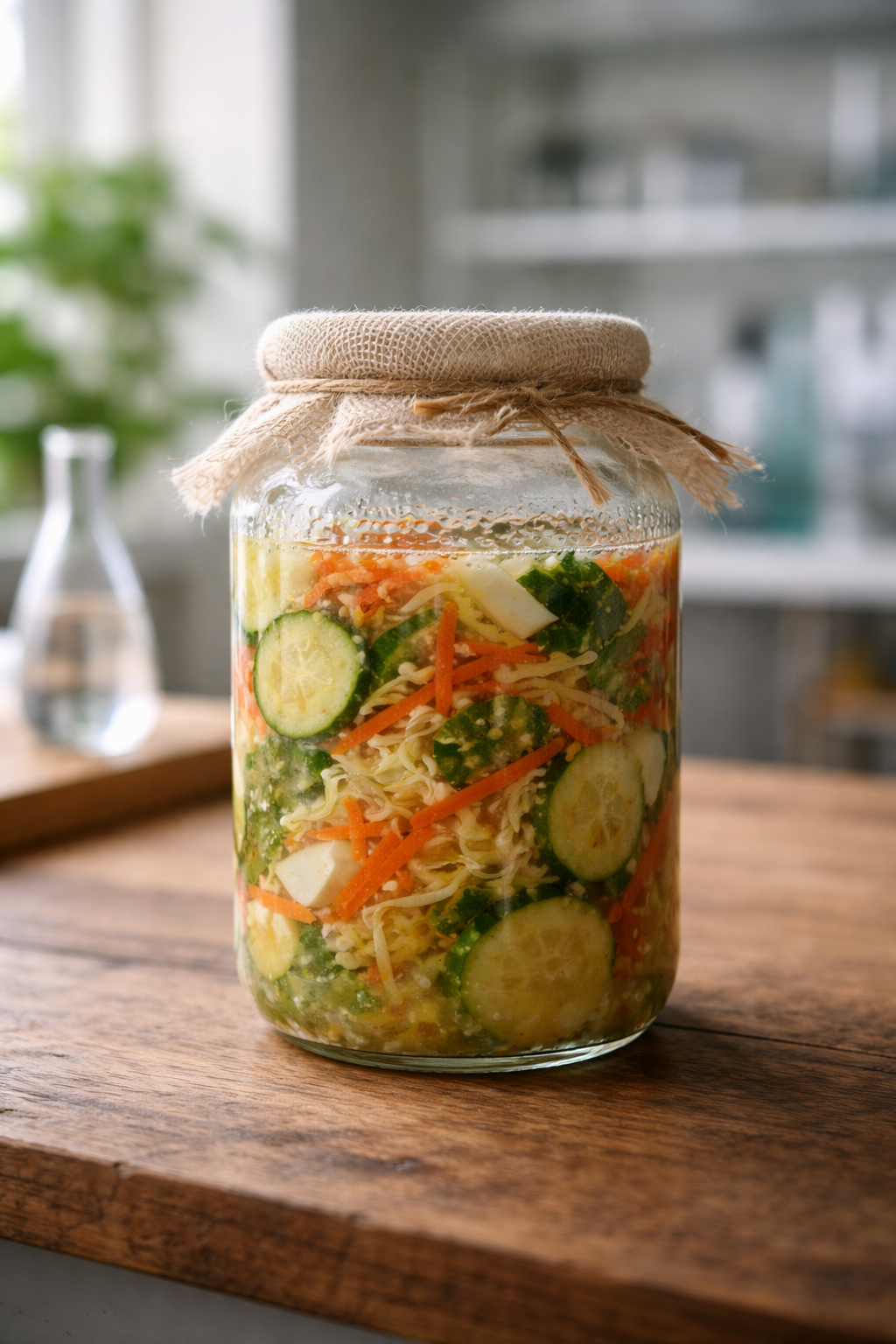 Are fermented foods really good for gut health science shown through a glass jar of natural fermentation bridging tradition and modern microbiome research