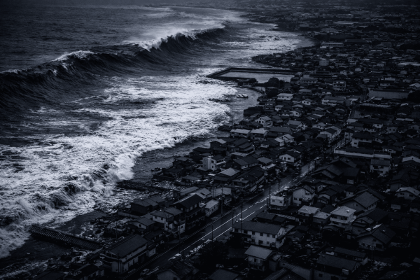 Japan earthquake tsunami warning coastal impact zone