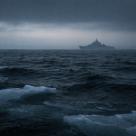 Russia Barents Sea rocket test zones 2026 Arctic military waters with distant naval presence