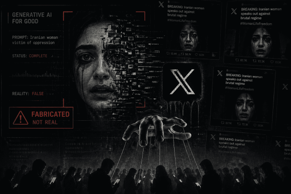 AI-generated fake video of Iranian woman deepfake propaganda