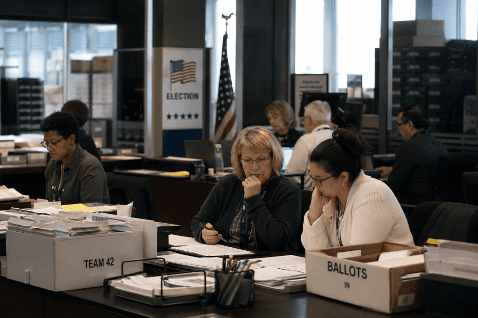 U.S. state election office reviewing ballots amid growing election control concerns