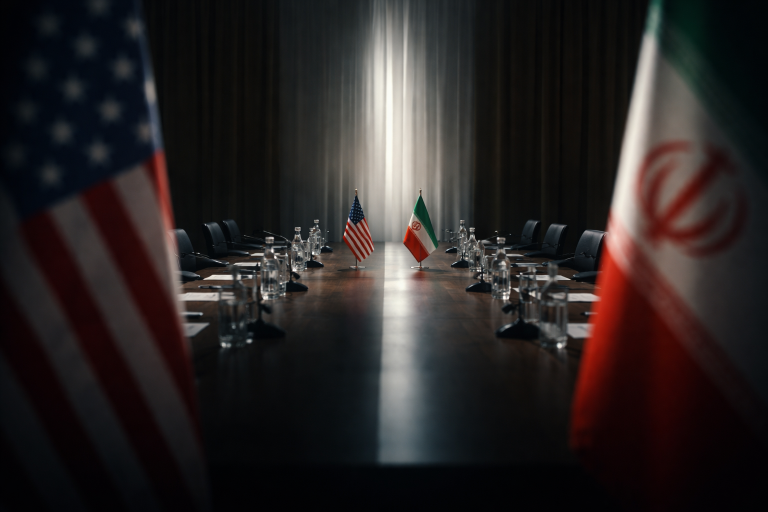 US Iran war talks depicted as a tense diplomatic standoff symbolizing ongoing geopolitical uncertainty and negotiation pressure.