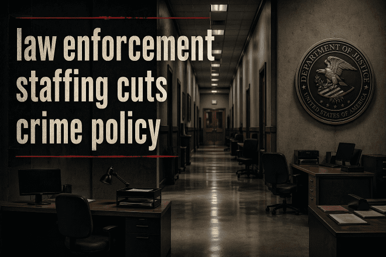 Quiet Cuts, Loud Promises: The Pattern Behind Law Enforcement Reductions
