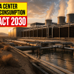 Water consumption in data centers and AI infrastructure impact on resources
