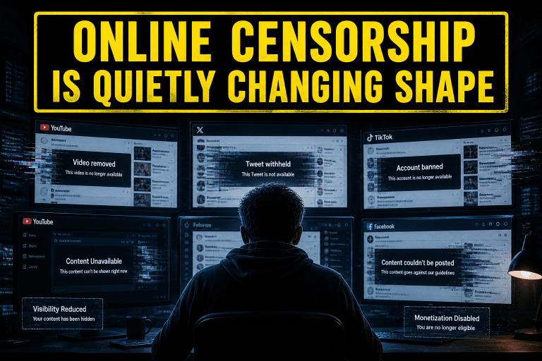 online censorship and algorithmic suppression on social media platforms