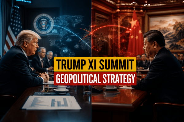 Trump Xi summit geopolitical tension trade and diplomacy visual analysis