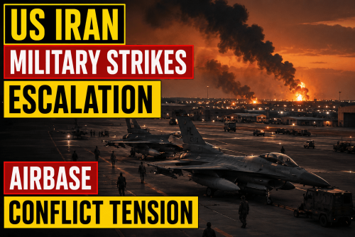 US Iran military strikes escalation airbase conflict tension