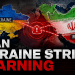 Iran Ukraine strike warning map showing geopolitical tension zones