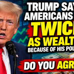 President Donald Trump speaking to reporters about 401(k)s, American wealth and the U.S. economy in 2026.