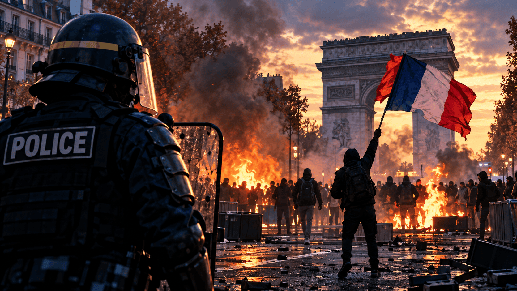 France riots 2026 and Macron government curfew response
