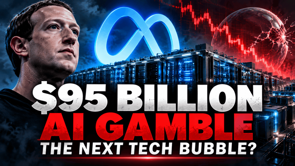Meta's $95 billion artificial intelligence investment raises questions about rising AI infrastructure costs and a potential technology bubble.