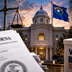 Nevada election subpoenas 2026 controversy involving federal voter investigations and election officials