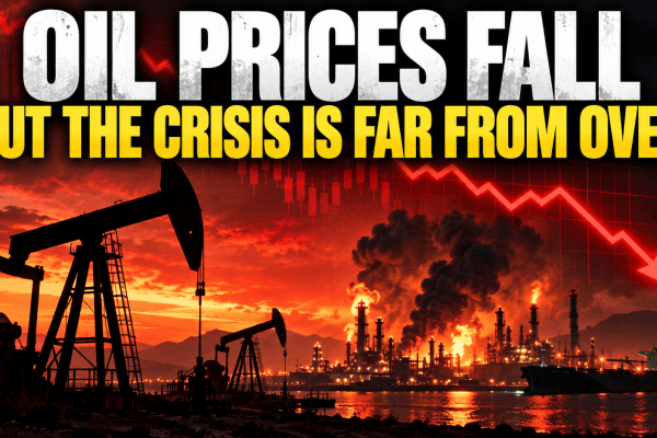 Oil prices fall amid Middle East tensions and concerns over global crude oil supplies.
