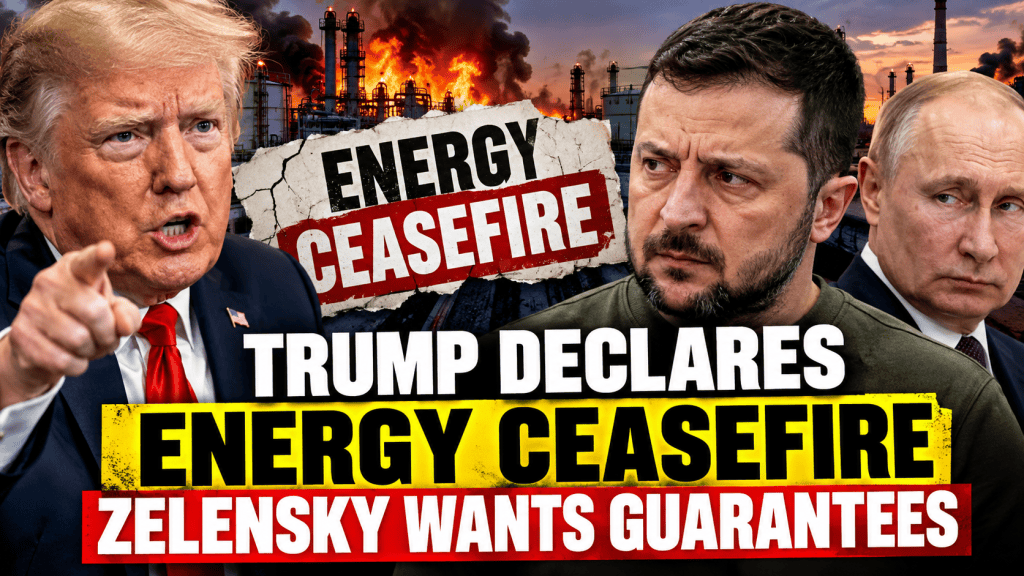 Trump announces Russia Ukraine energy ceasefire as Zelensky demands guarantees amid refinery attacks and rising diesel prices.