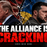 Donald Trump and Volodymyr Zelensky amid growing tensions over US support for Ukraine