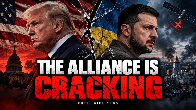 Donald Trump and Volodymyr Zelensky amid growing tensions over US support for Ukraine