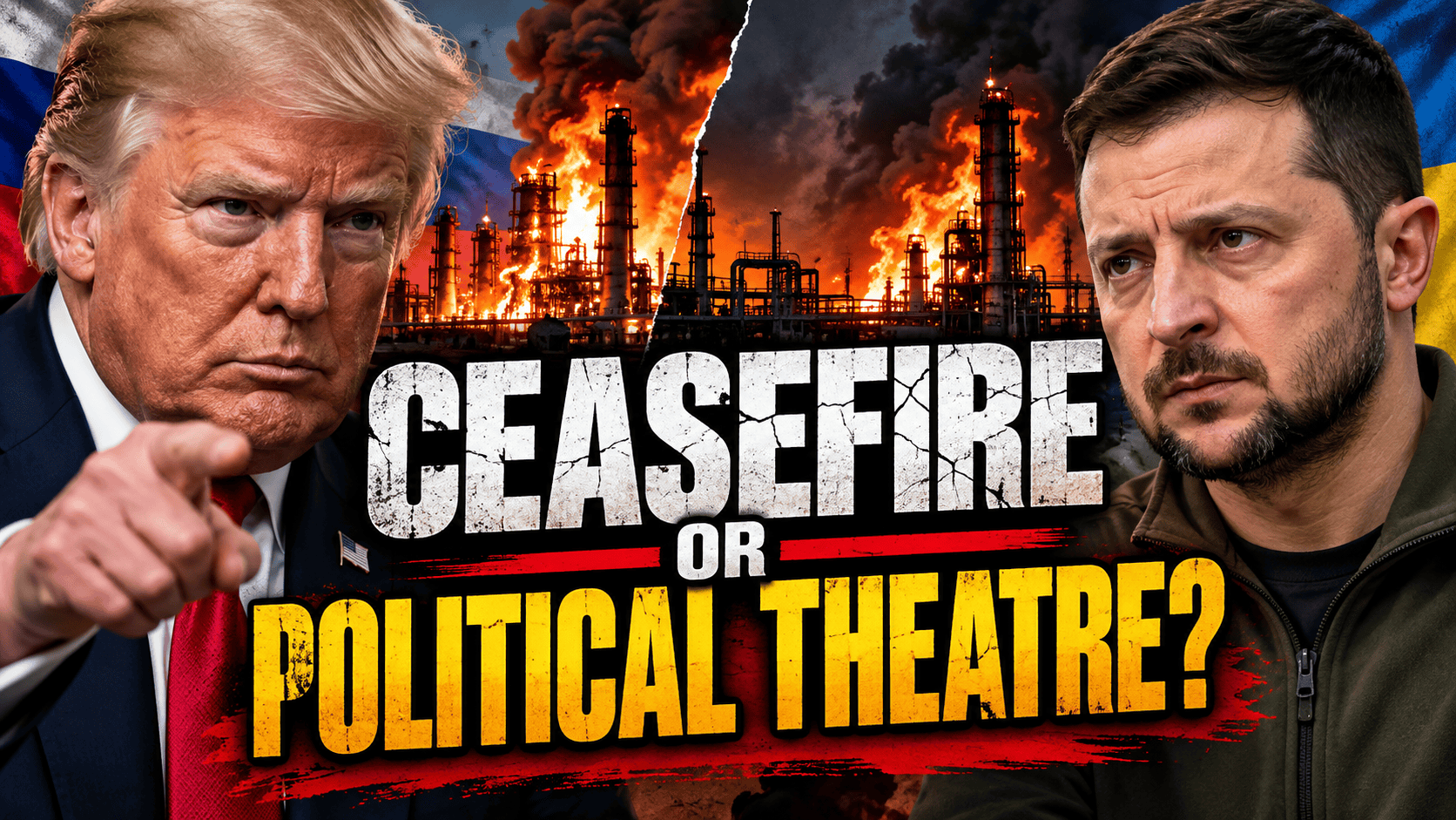 Donald Trump and Volodymyr Zelensky amid tensions over a proposed Russia-Ukraine energy ceasefire.